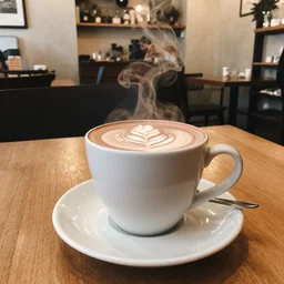a cosy hot chocolate style cafe