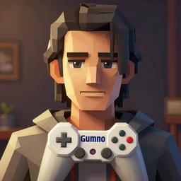 Gummo as a third person PS1 game, low poly