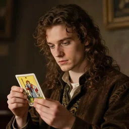 The music guy, tarot card from the 1600s