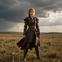 katniss everdeen as genghis khan on the steppe