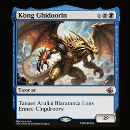 King Ghidorah as a Magic: The Gathering card