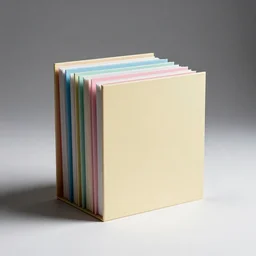 pastel file organizer, studio product photography, isolated on a pure white background, centered, entire object in frame, sharp focus, soft studio lighting