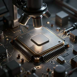 steganographic integrated circuit, light micrograph