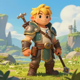 cute, ultra detailed fantasy, dndbeyond, bright, colourful, realistic, dnd character portrait, full body, pathfinder, pinterest, art by ralph horsley, dnd, rpg, lotr game design fanart by concept art, behance hd, artstation, deviantart, hdr render in unreal engine 5