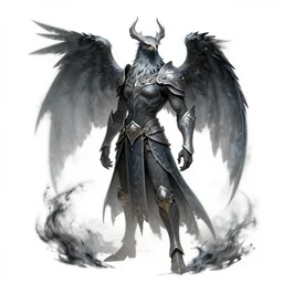 hawk headed warlock, wind magic, exquisite details, full body character design, white background, by studio muti