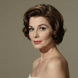 a portrait of an elegant lady, 1970s
