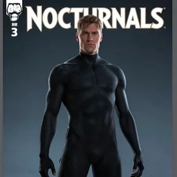 movie still of nocturnals comic issue 3 cover by dan brereton character, unknown by astrolical, dreamed insanity, intricately macerated by age, sentient, dethroned goliath machine, blood turbines, hydrocracking, rusted, macerated, eviscerated by fimbria wires, bicornate fungal pit, by alberto bontempi, shiger