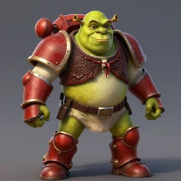 shrek wearing warhammer space marine armor art 4 k deviantart artstation dynamic pose no helmet