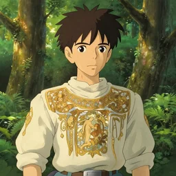 anime 2 b, lush forest backdrop, art by studio ghibli and ilya kuvshinov, portrait, intricate, golden hour lighting. highly detailed, sharp focus, digital painting, trending on pixiv fanbox, trending on artstation, concept art, sharp focus, illustration art by artgerm and greg rutkowski and alphonse mucha