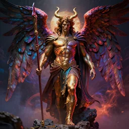 photorealistic biblically accurate demonic archangel in the style of michael whelan and gustave dore. hyperdetailed photorealism, 1 0 8 megapixels, amazing depth, glowing rich colors, powerful imagery, psychedelic overtones, 3 d finalrender, 3 d shading, cinematic lighting, artstation concept art