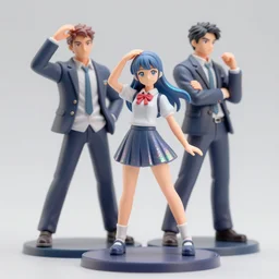james jean and ilya kuvshinov isolated vinyl figure cute high school girl, expert figure photography, dynamic pose, interesting color palette material effects, glitter accents on figure, anime stylized, accurate proportions artgerm realism, high delicate defined details, holographic undertones, ethereal lighting, editorial awarded