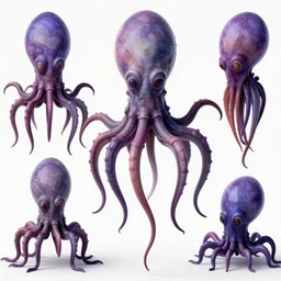 CGI lisa frank gothic punk vampiric electrifying vampiric squid character designs of varying shapes and sizes by Jamie Hewlett from gorillaz high resolution, rtx