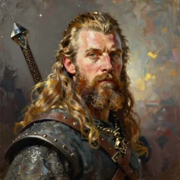 a beautiful portrait painting of a viking warrior, portrait fantasy art, art by keith parkinson and greg rutkowski and tim hildebrandt