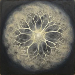 transition of dust evolving into complex neural networks. stunning, award - winning masterpiece by wojciech siudmak and umberto boccioni, oil on canvas