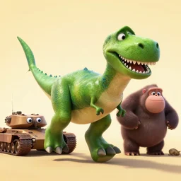 pixar running dinosaurs sharks gorillas googly eyes, m 1 tank fury road, warm colored highly detailed cinematic scifi render of 3 d sculpt of spiked gears of war skulls bucketwheel jabbas palace iron smelting pits, military chris foss, john harris, hoover dam'aircraft carrier tower'beeple, warhammer 4 0 k, halo, halo, mass effect