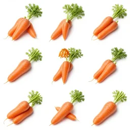 a collage of ron weasley made out of pictures of carrots