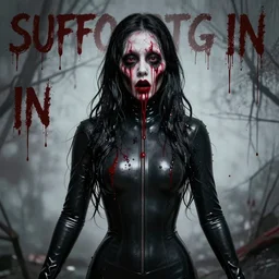 suffocating in latex album cover scary