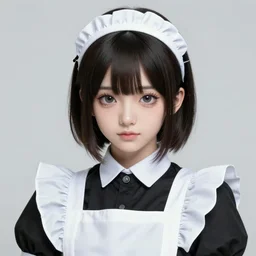 character concept art of an anime robot maid | | cute - fine - face, pretty face, realistic shaded perfect face, fine details by stanley artgerm lau, wlop, rossdraws, james jean, andrei riabovitchev, marc simonetti, and sakimichan, tranding on artstation