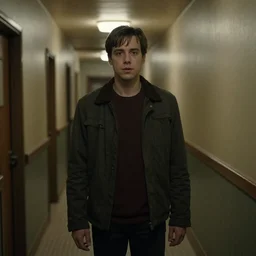bob from twin peaks in the shining corridor