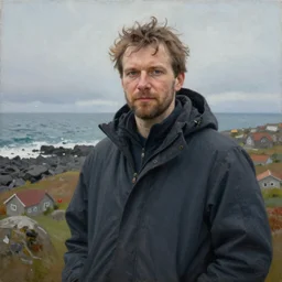 a painting by icelandic painter Pétur Gautur, highly detailed, 4k
