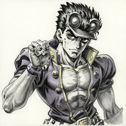 Iggy from jojos bizarre adventure, pencil sketch, ugly, jjba, jojo,