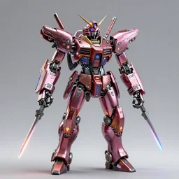 a female gundam is in the shape of a metal beetle which left hand with laser knives, the body is full of cyber lamp, pink and red color style, daniel, intricate mechanical details, futuristic, 2 k aesthetic, dramatic lighting, 4 k, 3 d octane render, provenance, detailed, trending on artstation