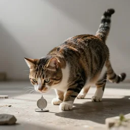 drunk cat asking for a spare change | fantasy art
