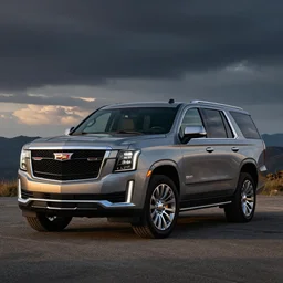 A Cadillac Escalade fused with a GMC Yukon, angular body