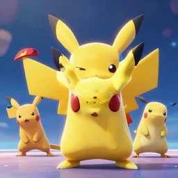 pokemon battle by greg rutkowski cinematic cgi