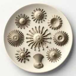 hyper - detailed 3 d model based on plate 6 1 of art forms in nature by ernst haeckel
