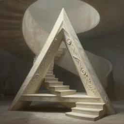 penrose - triangle stairs, diffuse lighting, fantasy, intricate, elegant, highly detailed, lifelike, photorealistic, digital painting, artstation, illustration, concept art, smooth, sharp focus, naturalism, trending on byron's - muse, by greg rutkowski and peter mohrbacher and greg staples