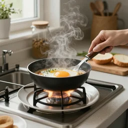 cooking breakfast coffee