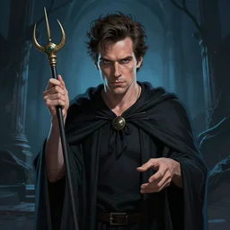 nathan fielder as the wizard of loneliness, high quality digital art
