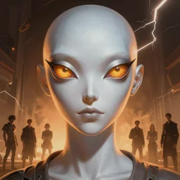 close up sci - fi concert poster eric cartman reptile eyes, warm ambient lightning, platinum skin, elegant, highly detailed, centered, digital painting, concept art, smooth, sharp focus, illustration, artgerm, tomasz alen kopera, peter mohrbacher, donato giancola, joseph christian leyendecker, wlop, frank frazetta