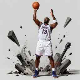 shaquille o’neal making a three-pointer and subsequently destroying the universe