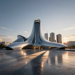 russian city of the future, cinematic light, long shadows, reflections, unreal engine, photorealistic, zbrush, octane render