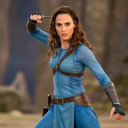 action shot of Gal Gadot in avatar the last air bender