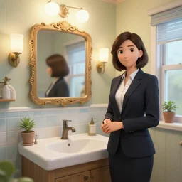 an estate agent photo of a quirky bathroom, unreal engine