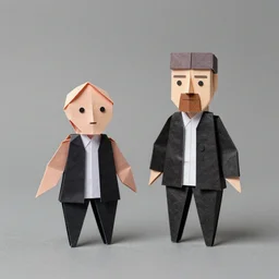 jesse pinkmen and walter white origami, photo studio