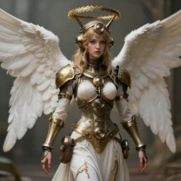 steampunk angel, 8 k, shallow depth of field, 8 k, ultra high detail, concept art,