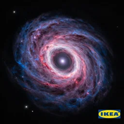 a photo of the ikea nebula by hubble