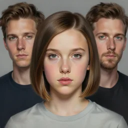 Beautiful hyperrealistic detailed matte portrait painting of Millie Bobby Brown kid with short straight hair by andreas rocha and john howe and Martin Johnson