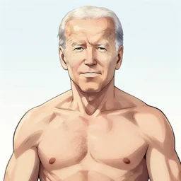 anime portrait of Joe Biden as a muscular anime boy by Stanley Artgerm Lau, WLOP, Rossdraws, James Jean, Andrei Riabovitchev, Marc Simonetti, and Sakimichan, trending on artstation