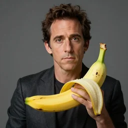 ben stiller morphing into a banana, hyper realistic, trending on art station, award winning