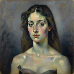 a painting of a woman portrait, cubism