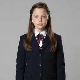 Elon Musk dressed as a school girl, concept art trending on artstation, highly detailed