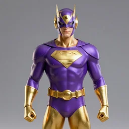 gold and purple superhero, 8k ,