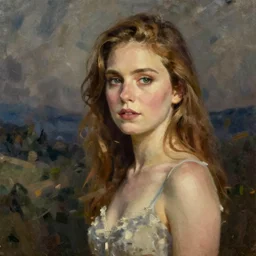 Christina Hendricks oil painting,