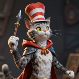 Cat in the Hat as a Mage Knight Rebellion figure