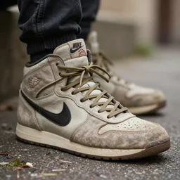 a photo of a medieval nike shoes, 4 k